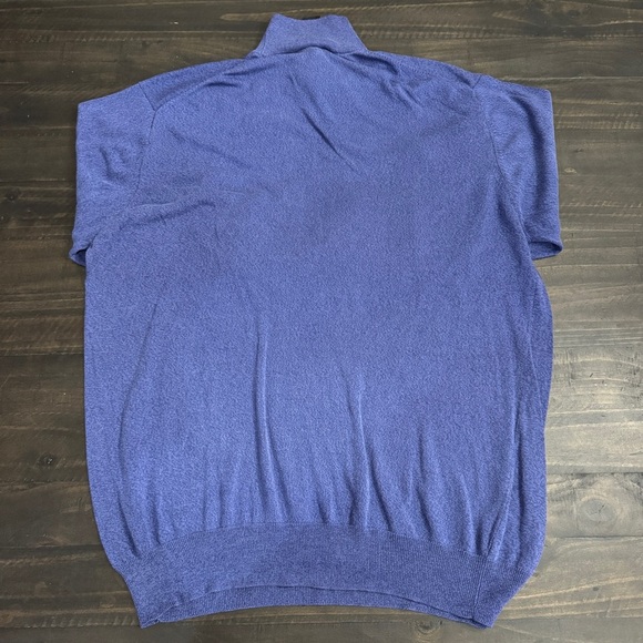 Jos. A. Bank 100% Silk Men's Turtleneck Sweater in Rich Blue - Size XXL - Picture 4 of 4